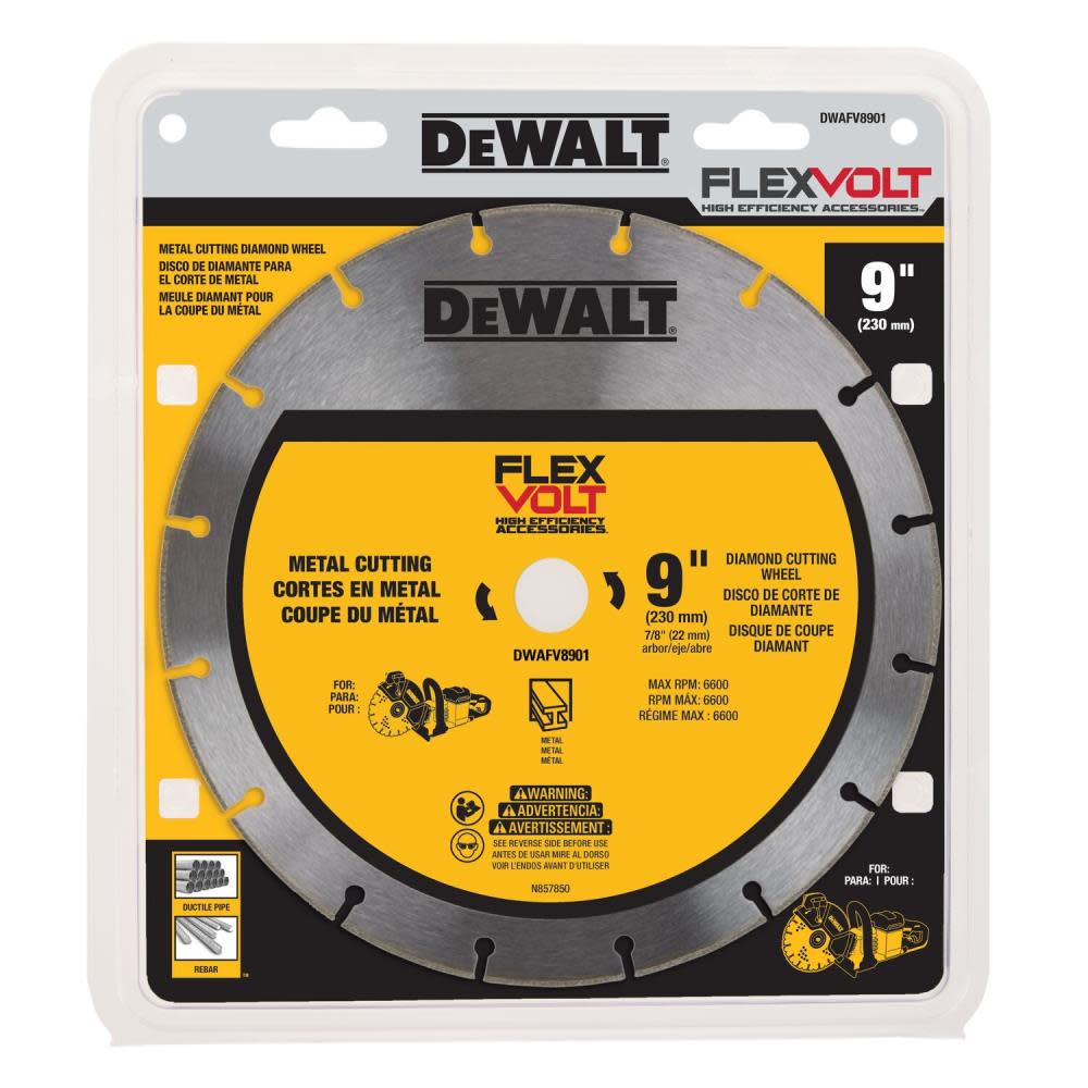 DEWALT Diamond Wheel FLEXVOLT 9″ Metal Cutting - Ascmtools
