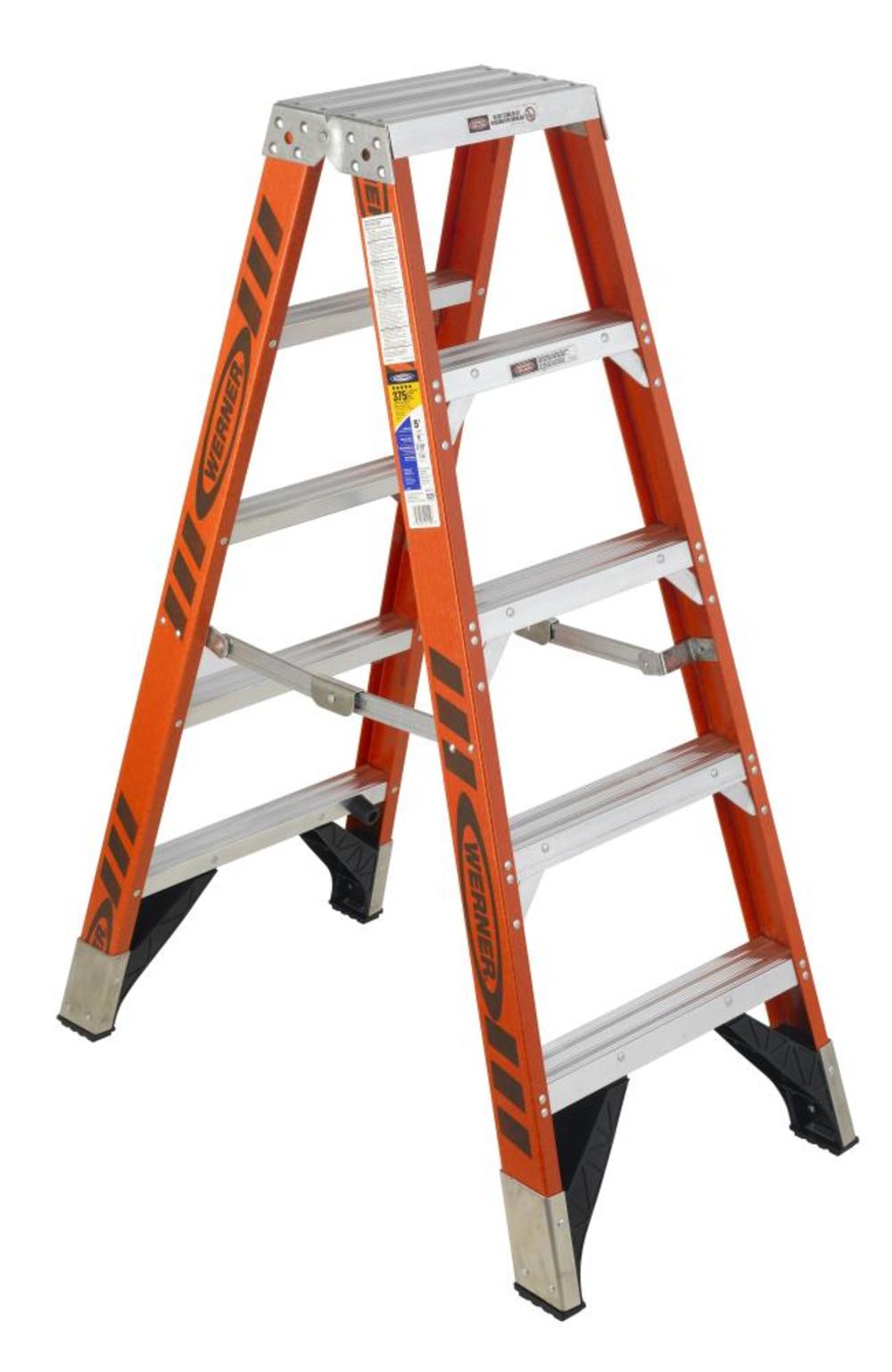 Werner 5 Ft. Type IAA Fiberglass Twin Ladder - Ascmtools