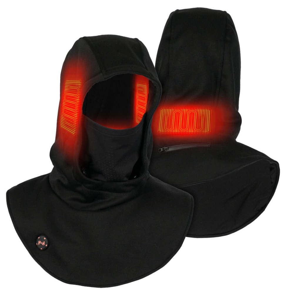 Mobile Warming 7.4V Unisex Heated Balaclava Black - Ascmtools
