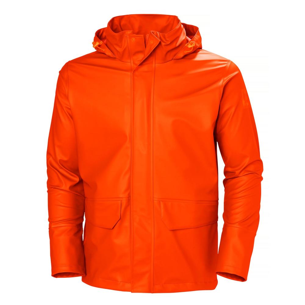 Helly Hansen PU Gale Waterproof Rain Jacket Dark Orange 3X - Ascmtools