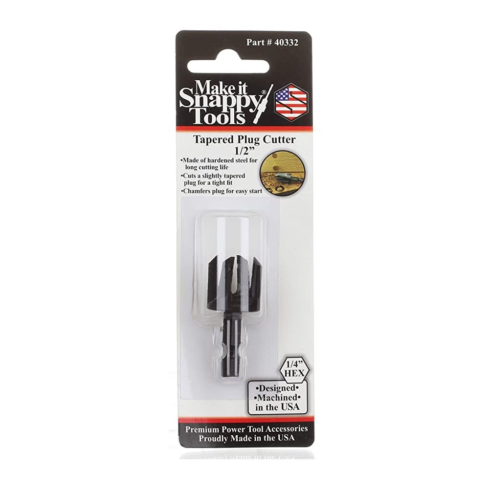 Make It Snappy Tapered Plug Cutter 1/2″ - Ascmtools