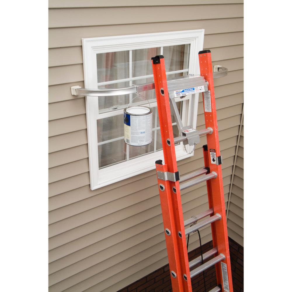 Werner Aluminum Ladder Stabilizer for Extension Ladders. Attaches In Minutes - Ascmtools