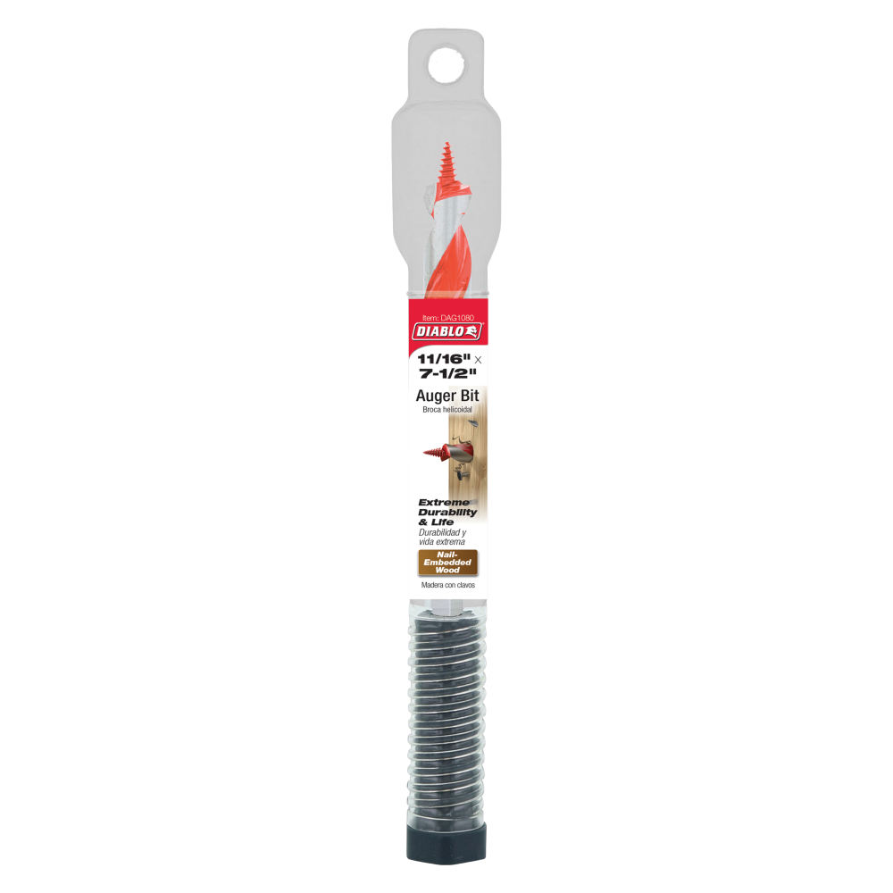 Diablo Tools 11/16″ x 7-1/2″ Auger Bit - Ascmtools
