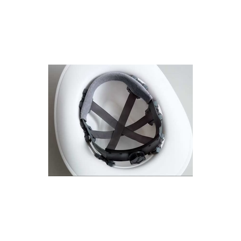 Occunomix Hard Hat White Vulcan Cowboy Style One Size Fits Most - Ascmtools
