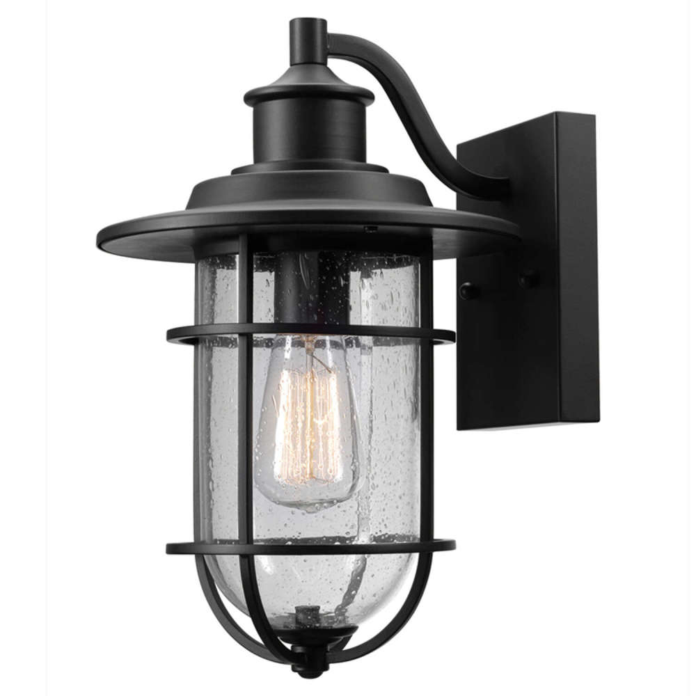 Globe Electric Vintage Turner Wall Sconce Natural Black 1 Light - Ascmtools