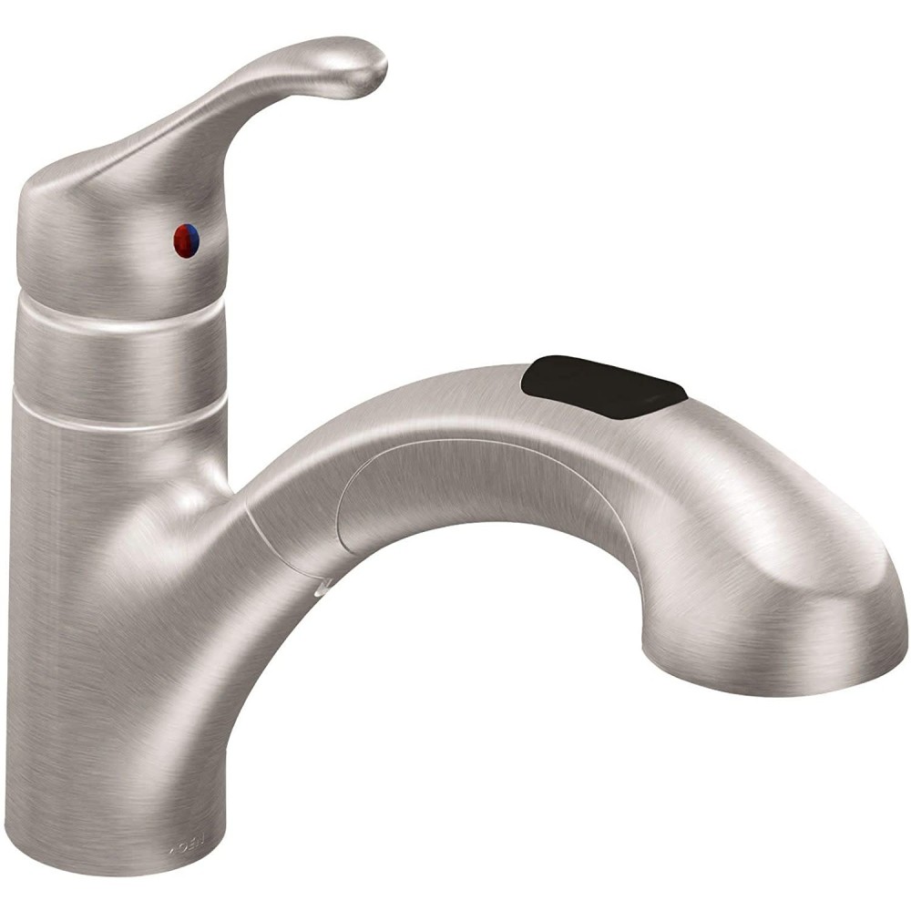 Moen Renzo Kitchen Faucet Spot Resist Stainless 1 Handle Pullout - Ascmtools