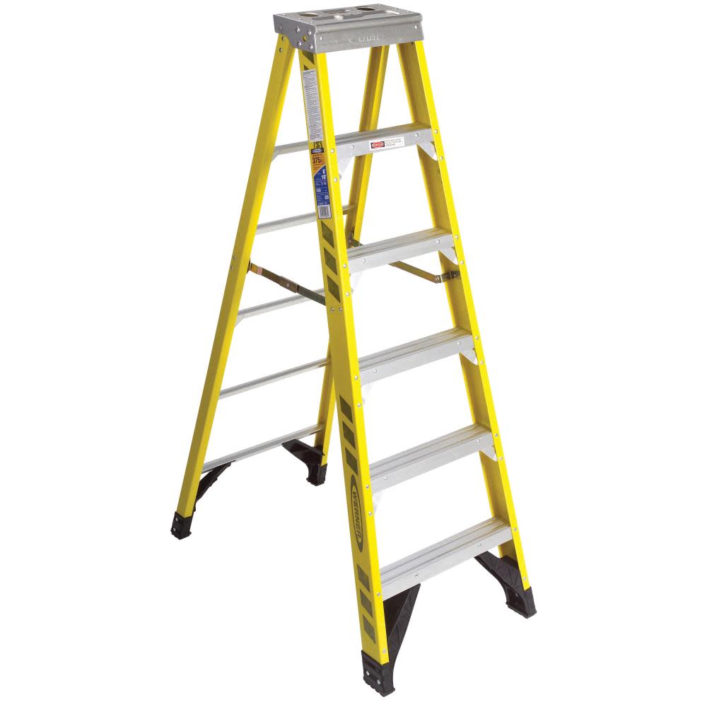 Werner 6 Ft. Type IAA Fiberglas Step Ladder - Ascmtools
