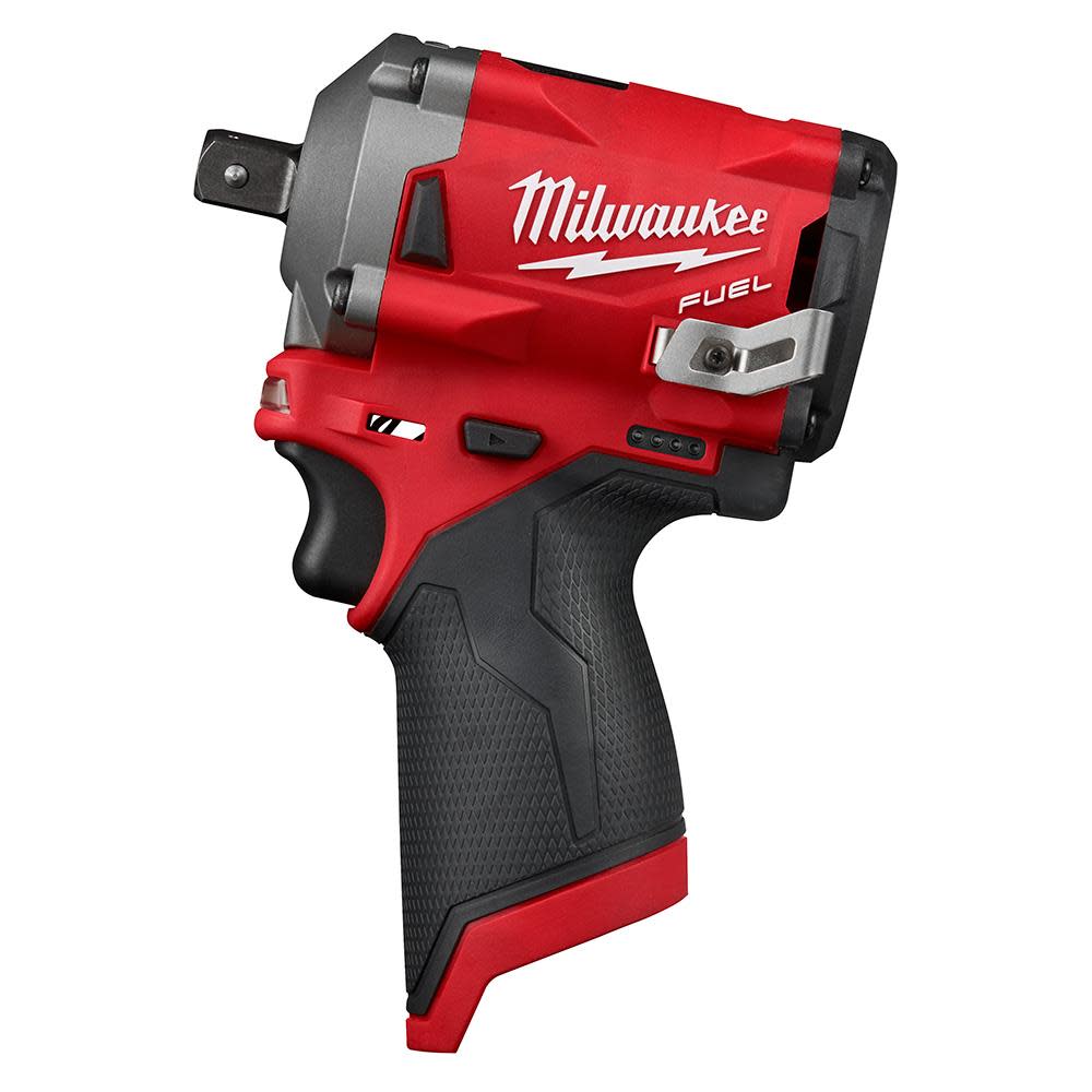 Milwaukee M12 FUEL Stubby 1/2 in. Pin Impact Wrench - Ascmtools