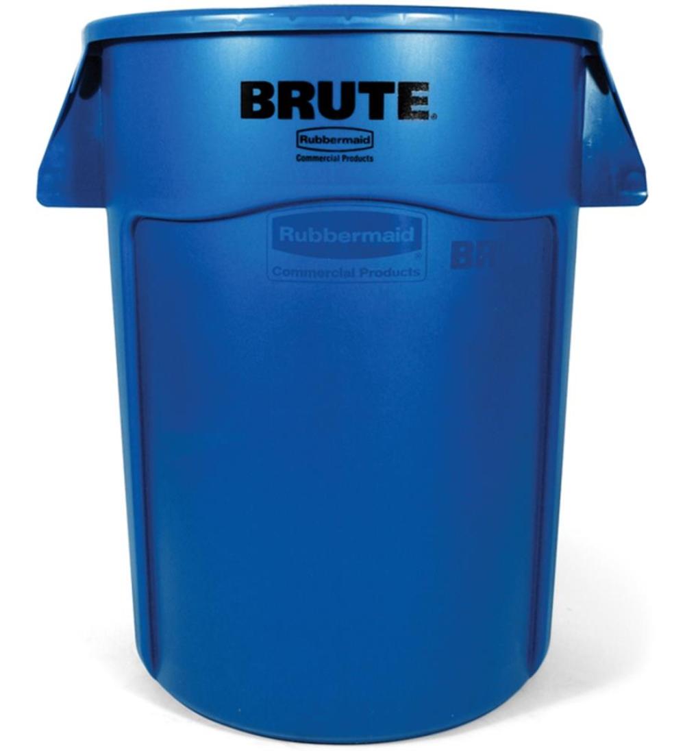 Rubbermaid 44 Gallon BRUTE Heavy Duty Blue Vented Container - Ascmtools
