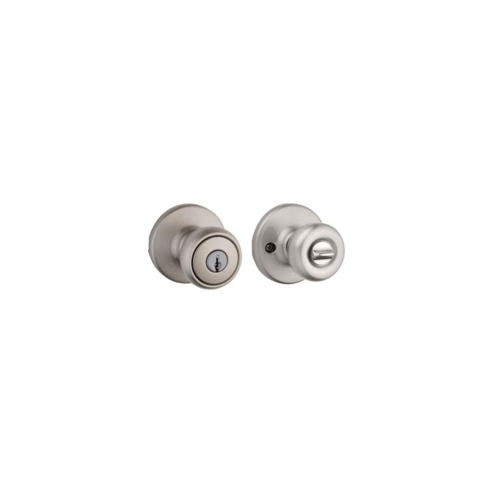 Kwikset Satin Chrome Security Keyed Entry Exterior Tylo Lockset Knob - Ascmtools