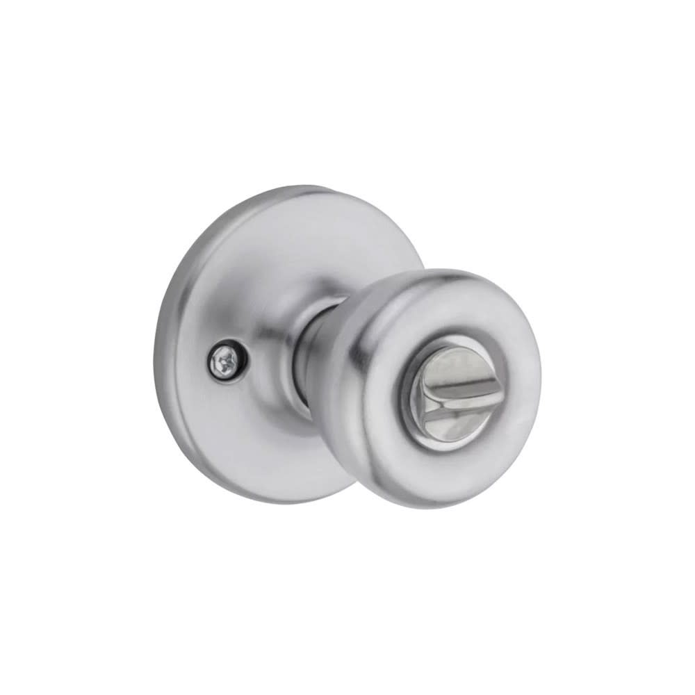 Kwikset Satin Chrome Security Keyed Entry Exterior Tylo Lockset Knob - Ascmtools