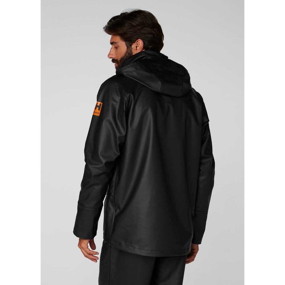 Helly Hansen PU Gale Waterproof Rain Jacket Black Large - Ascmtools