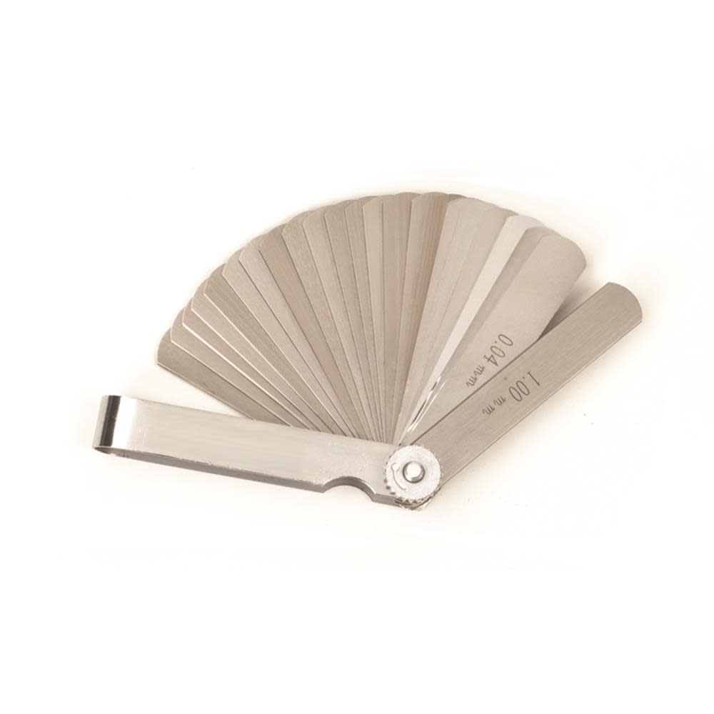 GEARWRENCH 25 Blade Metric Feeler Gauge - Ascmtools