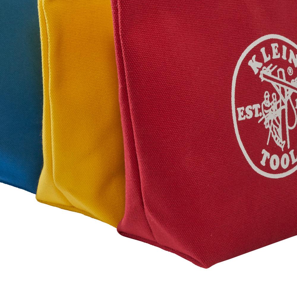 Klein Tools Assorted Canvas Zipper Bags 3-pack - Ascmtools