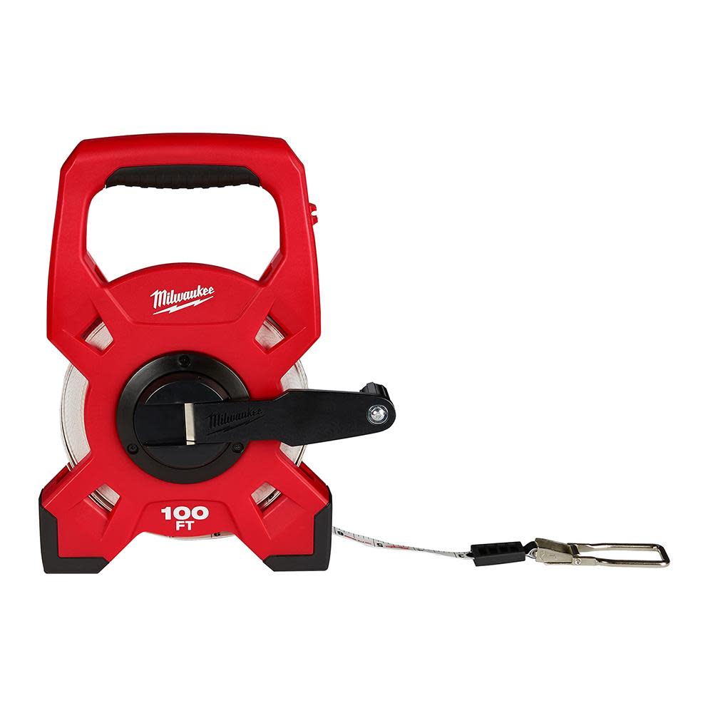 Milwaukee 100 Ft. Steel Open Reel Long Tape Measure - Ascmtools