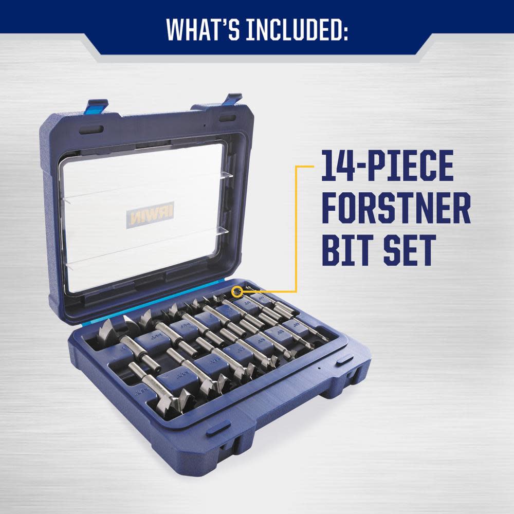 Irwin 14PC Forstner Bit Set Marples - Ascmtools