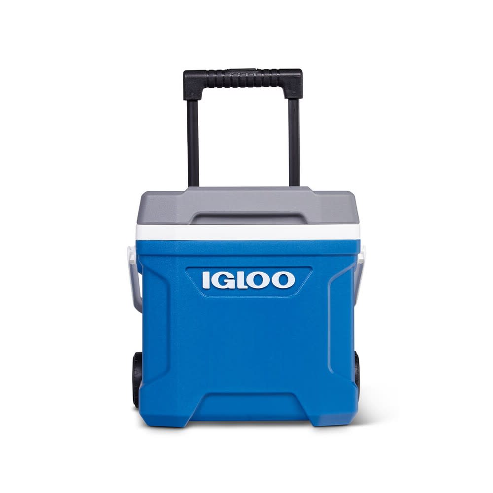 Igloo Latitude 16 Roller Hard Cooler Indigo Blue/Meteorite 16qt - Ascmtools