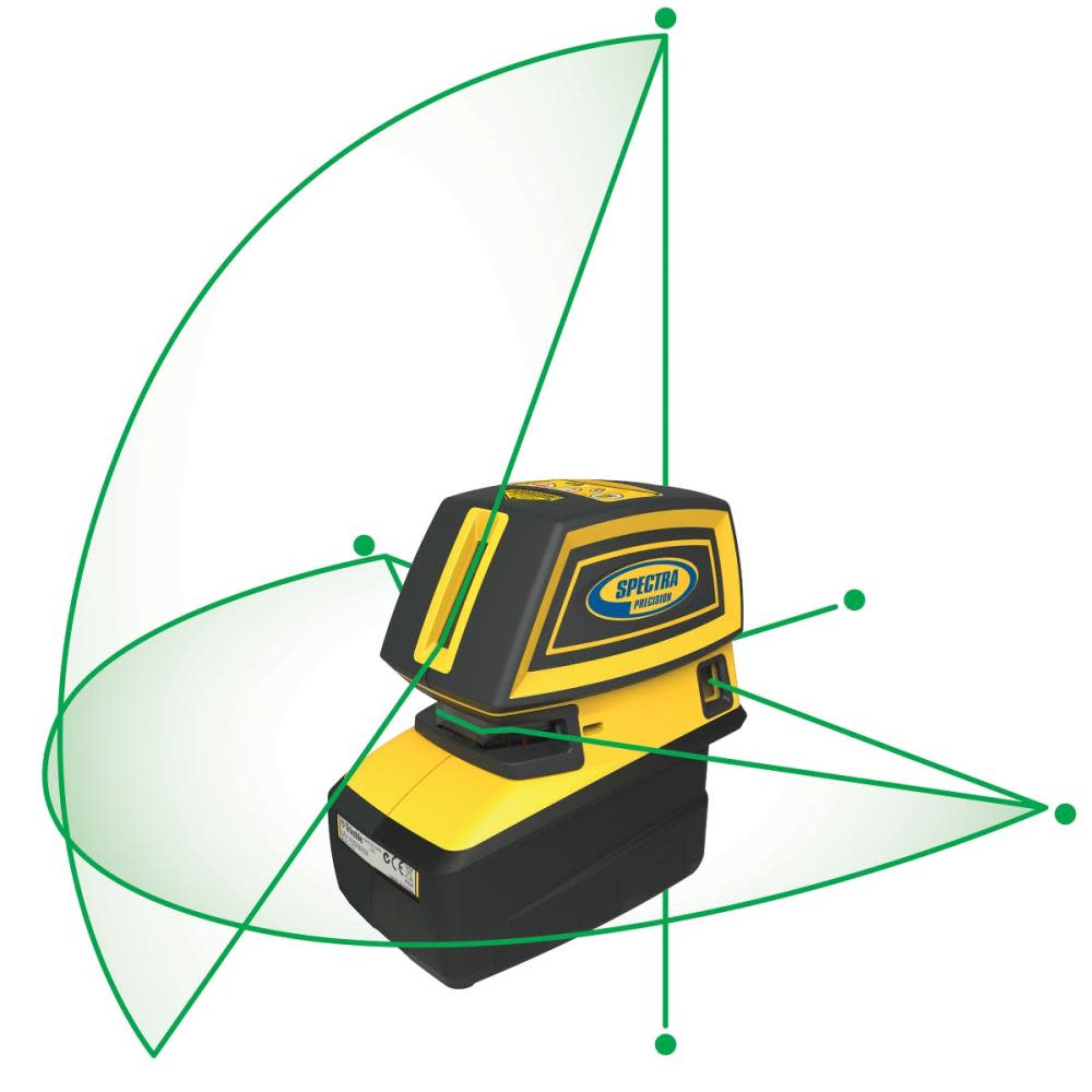 Spectra Precision Green Beam Point and Line Laser Tool - Ascmtools