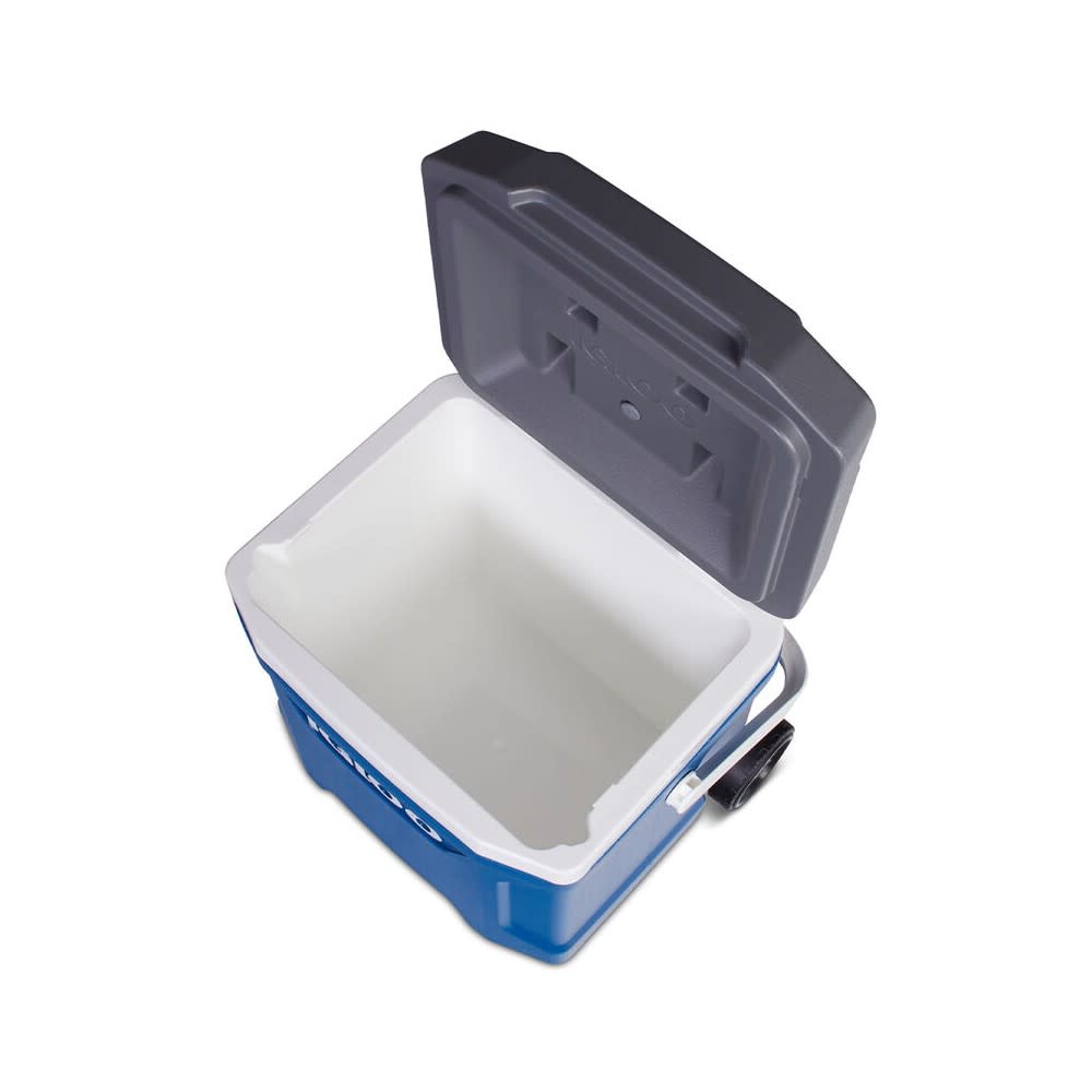 Igloo Latitude 16 Roller Hard Cooler Indigo Blue/Meteorite 16qt - Ascmtools