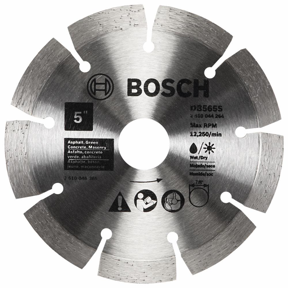 Bosch 5″ Standard Segmented Rim Diamond Blade for Soft Materials - Ascmtools