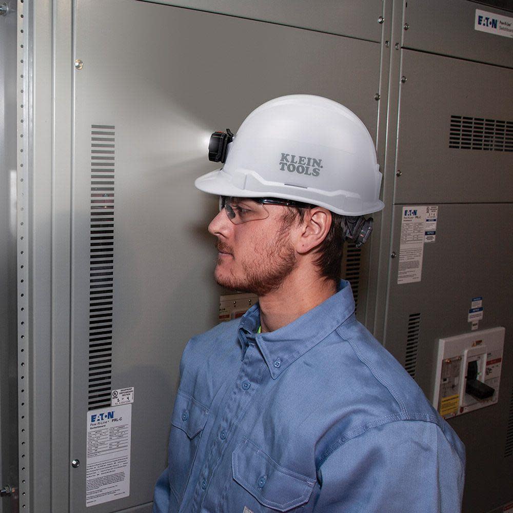 Klein Tools Non-Vented Hard Hat Cap with Headlamp - Ascmtools