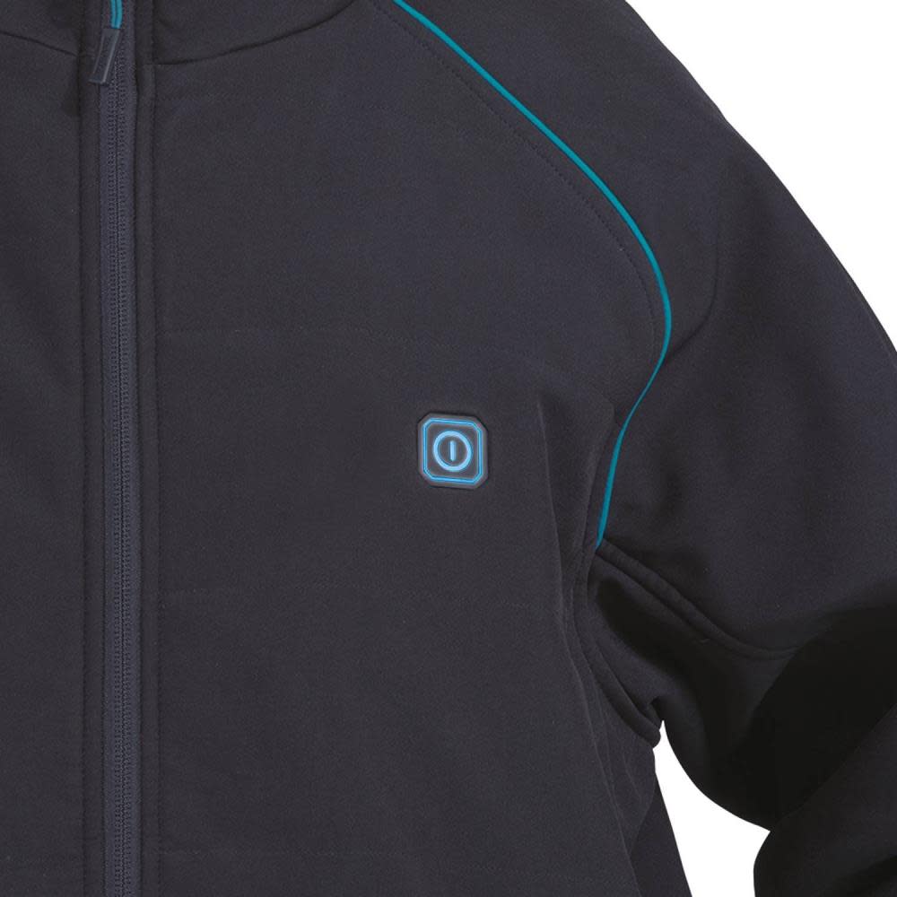 Makita 18V LXT Lithium-Ion Cordless Heated Jacket Jacket Only (Black 3XL) - Ascmtools