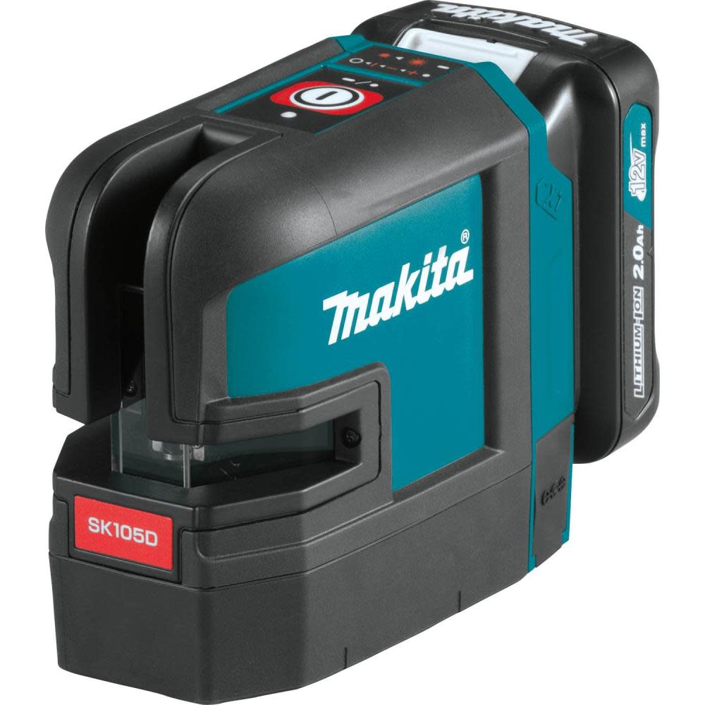 Makita 12V Max CXT Self Leveling Cross Line Red Beam Laser Kit - Ascmtools