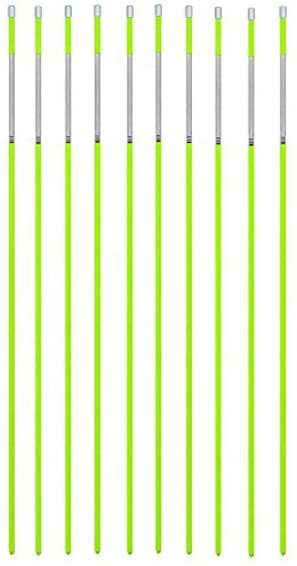 Fiberglass Innovations 48 In. Yellow Driveway Markers – 10 Pack - Ascmtools