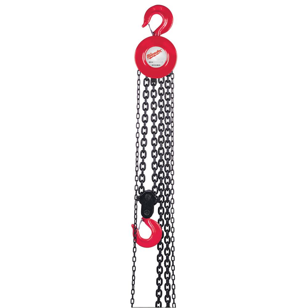 Milwaukee 3 Ton 8ft Hand Hoist - Ascmtools