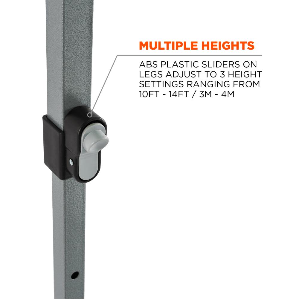 Ergodyne Shax 6015 Single Lime Heavy Duty Pop Up Tent 10′ x 20′ - Ascmtools