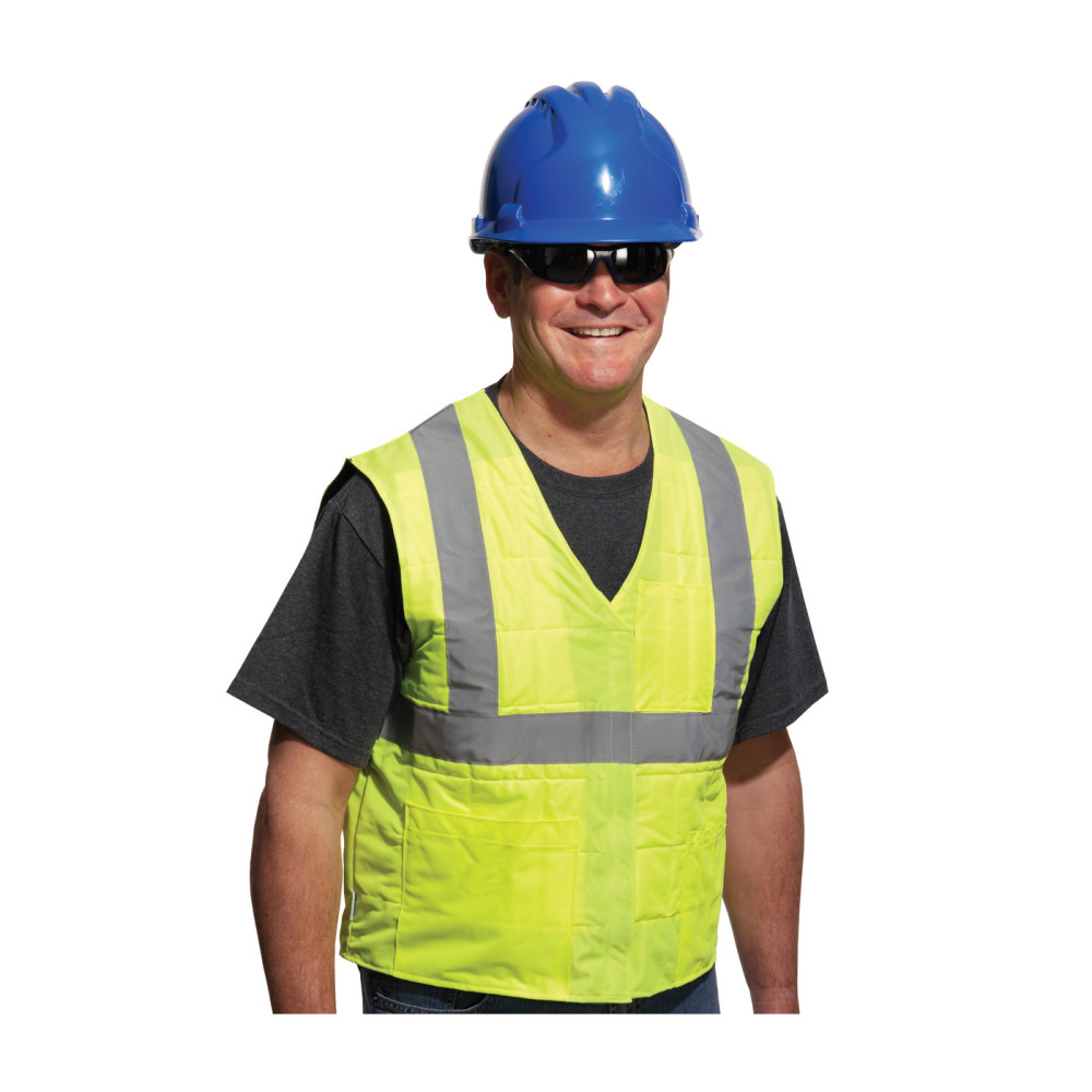 Protective Industrial Products Cooling Vest EZ Cool Hi Vis Yellow Evaporative S/M - Ascmtools