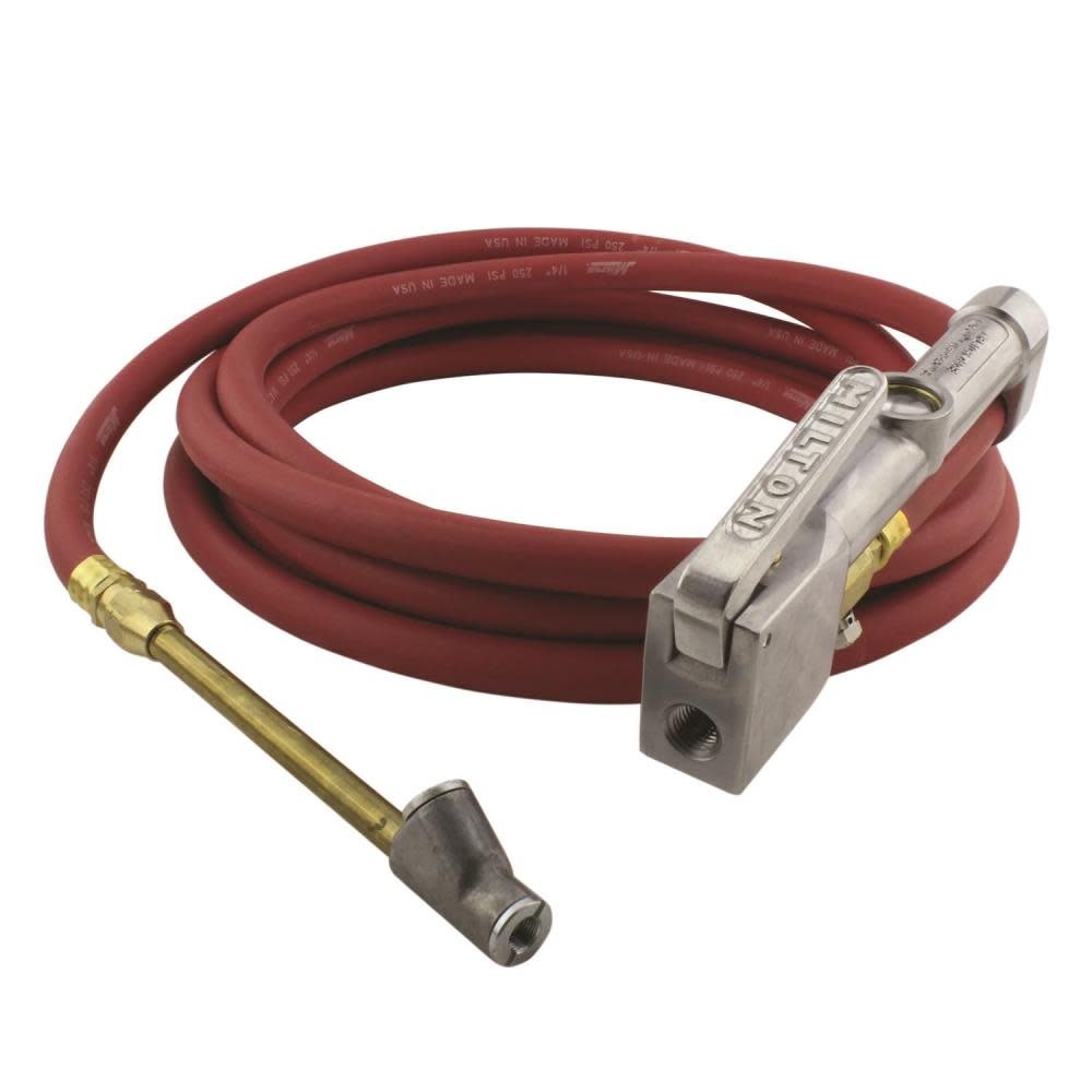 Milton 98-A1-501 Dual Head Air Chuck Inflator Gauge - Ascmtools