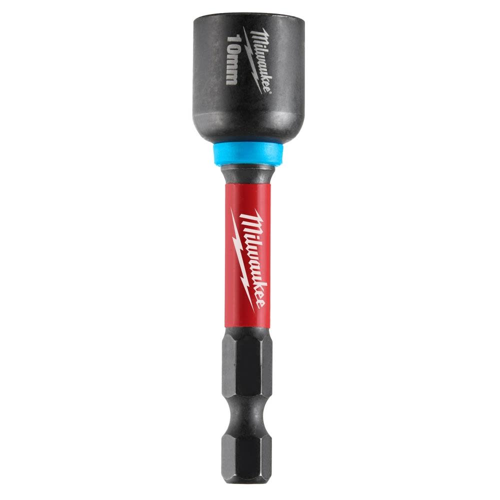 Milwaukee SHOCKWAVE Impact Duty 10MM x 2 9/16″ Magnetic Nut Driver 10pk - Ascmtools