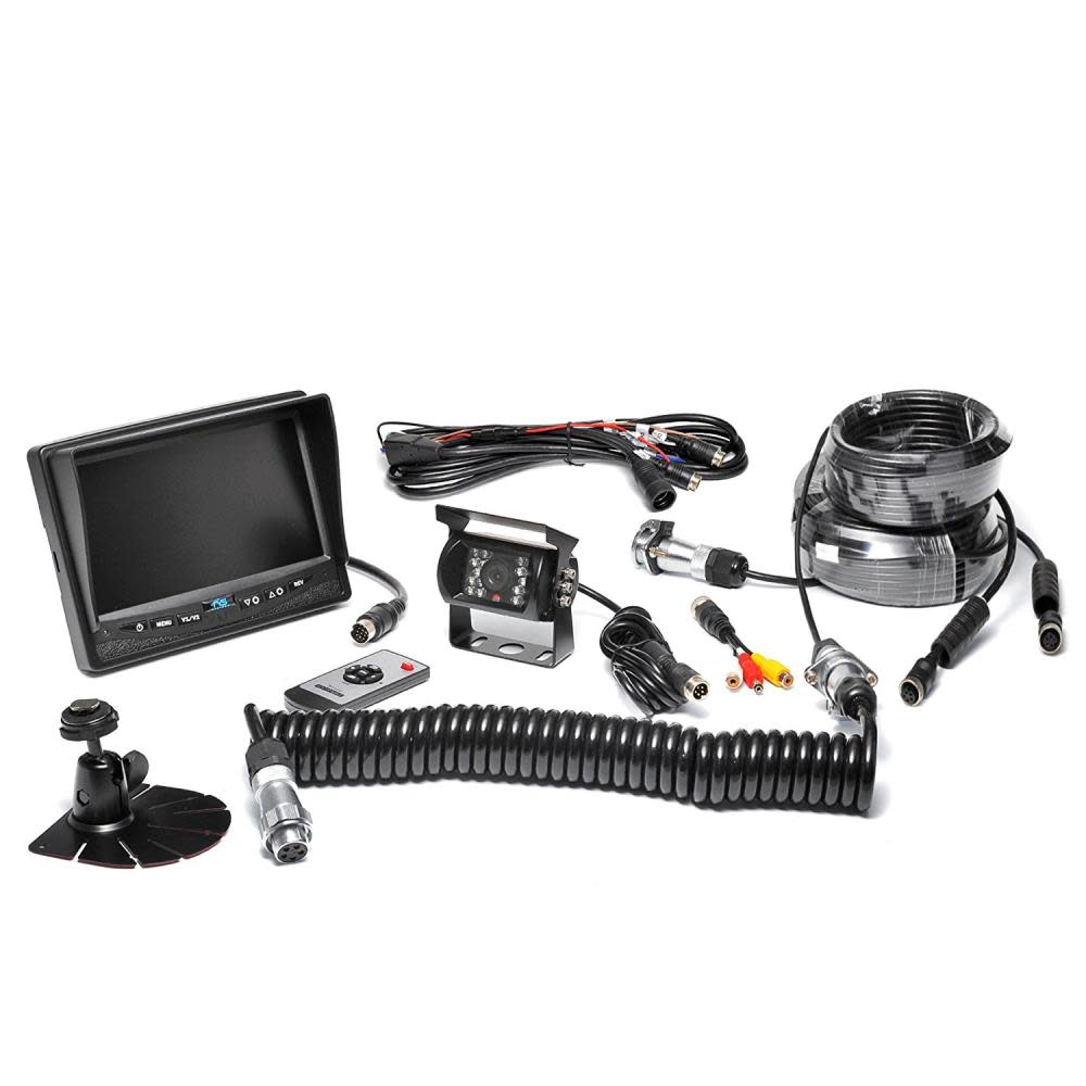 Rear View Safety Backup Camera System with Trailer Tow Quick Connect Kit - Ascmtools