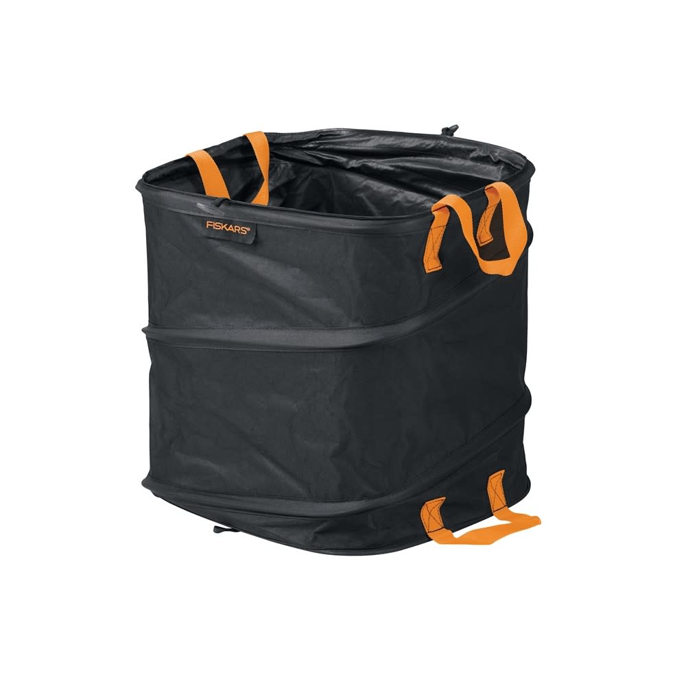 Fiskars 19 Gallon Black Square Collapsible Garden Bag - Ascmtools