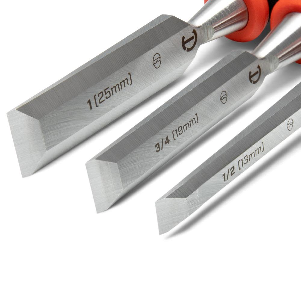 Crescent Wood Chisel Set 3pc - Ascmtools