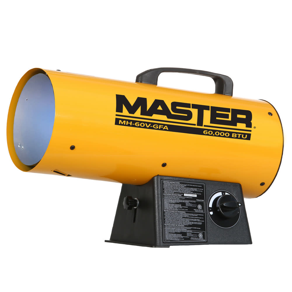Master 60000 BTU Propane Forced Air Heater Variable Output - Ascmtools