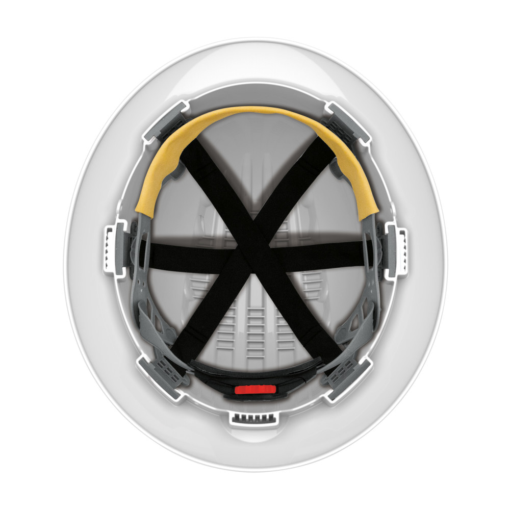 Protective Industrial Products Evolution Deluxe 6161 Hard Hat White Full Brim - Ascmtools