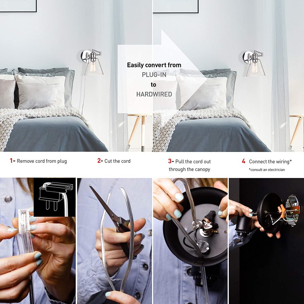 Globe Electric Leclair Vintage Wall Sconce Bronze 60W E26 1 Light - Ascmtools