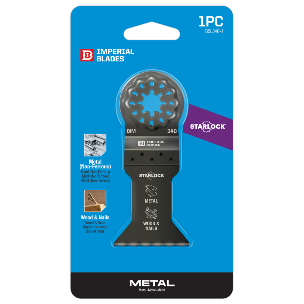 Imperial Blades IBSL340-1 Starlock 1-3/4″ Standard Metal Blade 1PC - Ascmtools