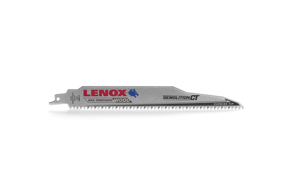 Lenox Reciprocating Saw Blades Demolition CT 9″ 6 TPI Wood/Nail Embedded Cutting 3pk - Ascmtools