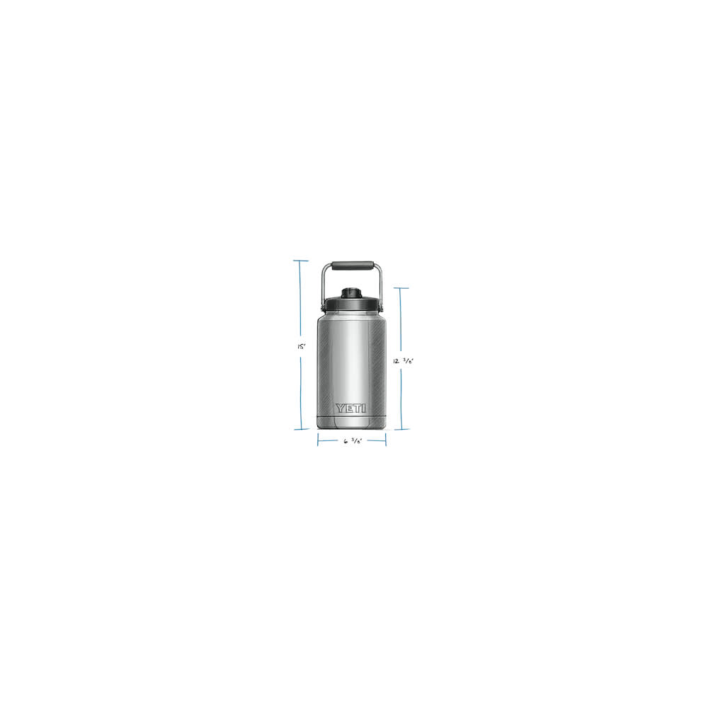 Yeti Rambler One Gallon Jug Black - Ascmtools