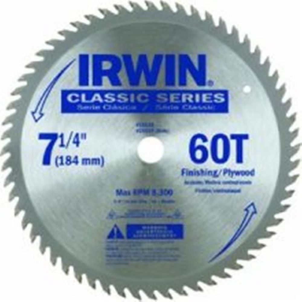 Irwin 7-1/4 In. 60T Saw Blade - Ascmtools