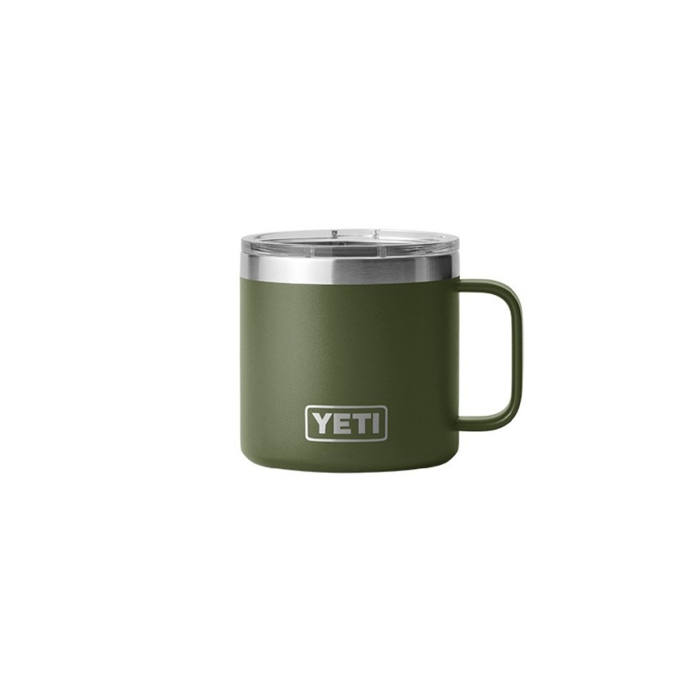 Yeti Rambler 14oz Mug with MagSlider Lid Highlands Olive - Ascmtools