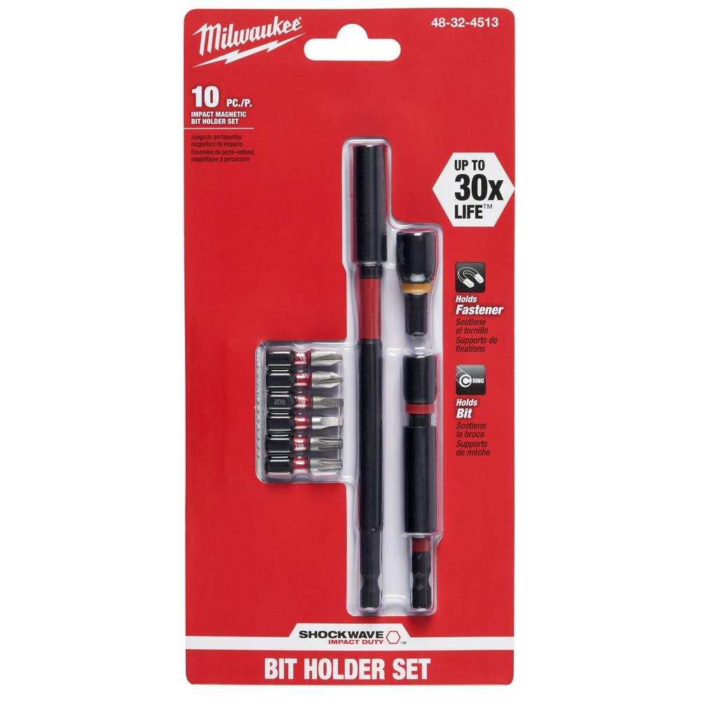 Milwaukee SHOCKWAVE 10-Piece Impact Driver Guide Bit Set - Ascmtools