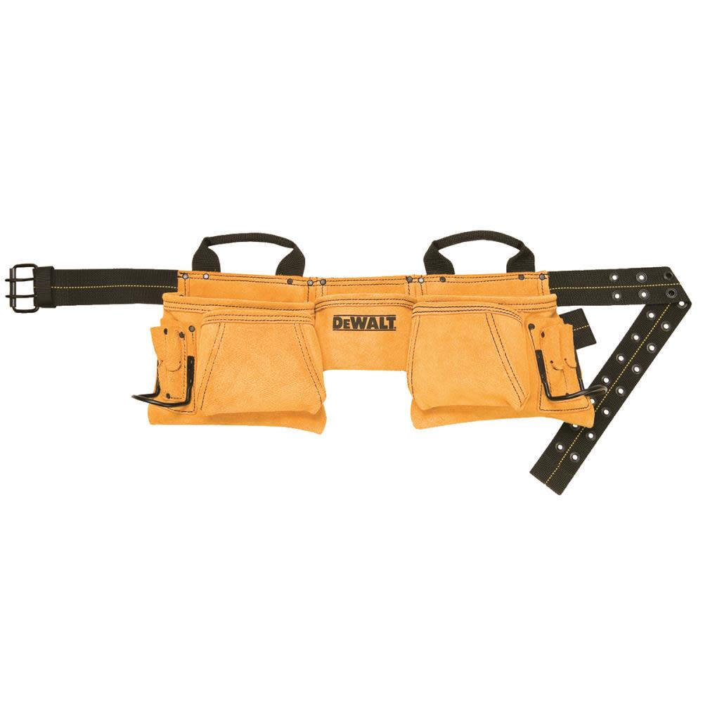 DEWALT 12 Pocket Carpenter’s Suede Apron - Ascmtools