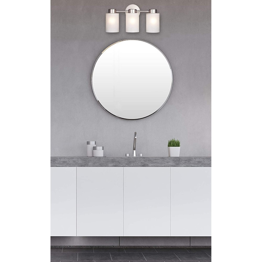 Westinghouse 60W Nickel Sylvestre Three Light Wall Light Fixture - Ascmtools