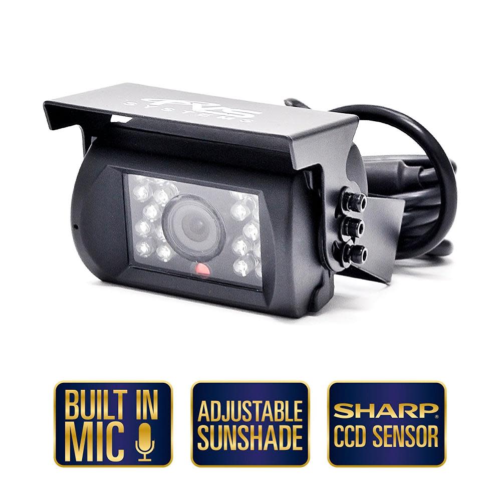 Rear View Safety Backup Camera System with 7 In. Replacement Mirror Monitor - Ascmtools