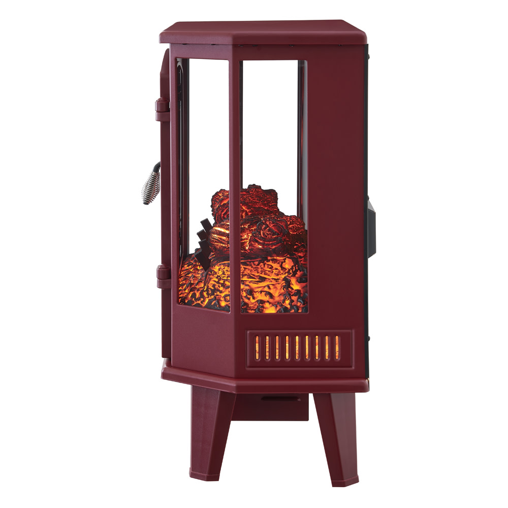 Hearthpro 25″ Red 5 Sided Infrared Electric Stove - Ascmtools