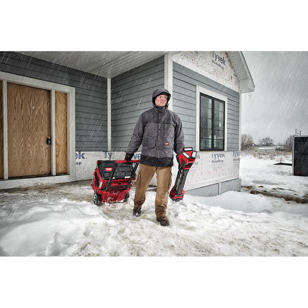 Milwaukee M12 Heated AXIS Layering System with HYDROBREAK Rainshell Kit Large Gray - Ascmtools